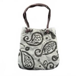 Life is‎ Good Women's Shoulder Bag w/ Paisley Print Flowers Bohemian SEE PICS